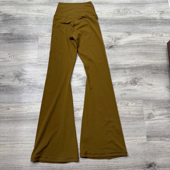 Aerie OFFLINE Real Me Flare Leggings Olive Green Size Small - Picture 5 of 11